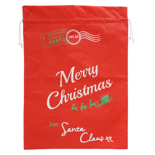 Santa Sack Non-Woven Print 