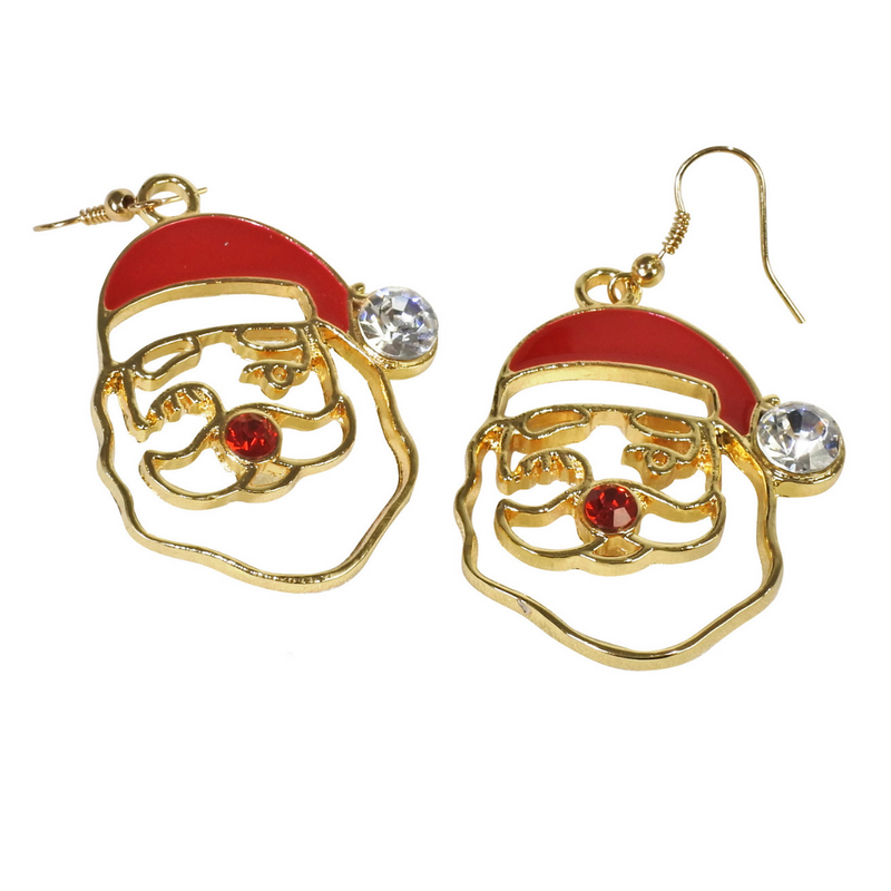 CHRISTMAS METAL EARRINGS Asst