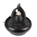 Black Speckled Fountain With Light 22cm