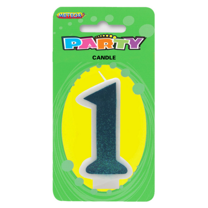 Party Candles™ Numeral Candle 1 Blue