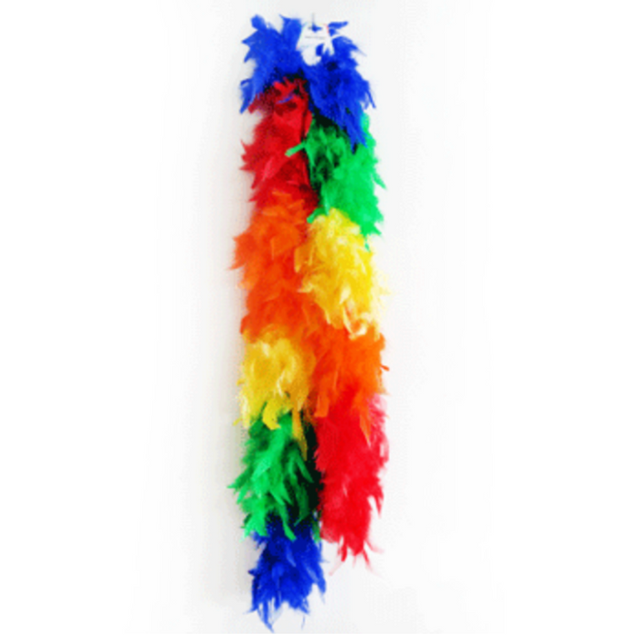 Rainbow Feather Boa 1.5M