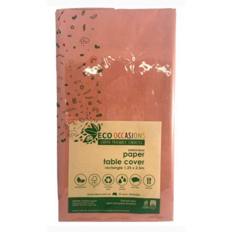 Paper Tablecover Rectangle Rose Gold (250x125cm)