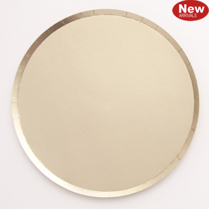 Gold Matted Plates 23Cm Pk Of 12