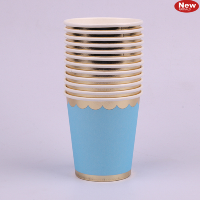 Paper Cups Luxe Blue 200Ml Pk Of 12