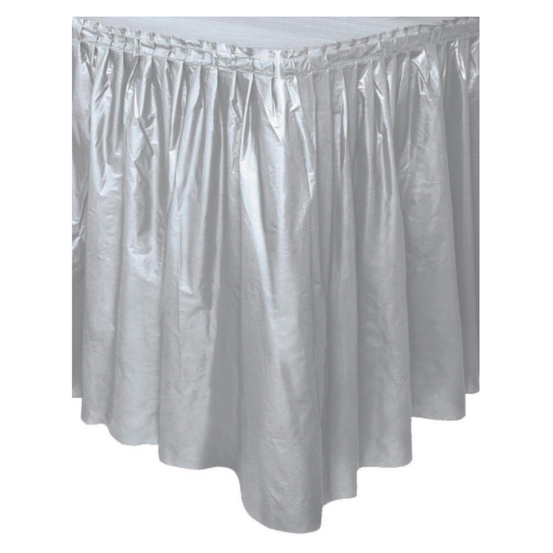 Table Skirt™ Silver Table Skirt 73cmx 4.3m