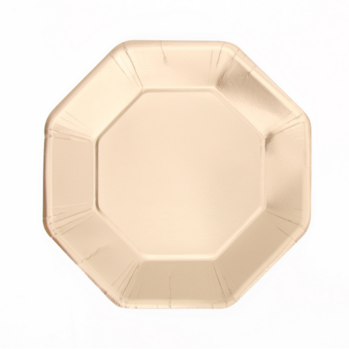 Foiled Plates Gold 18Cm Pk Of 12