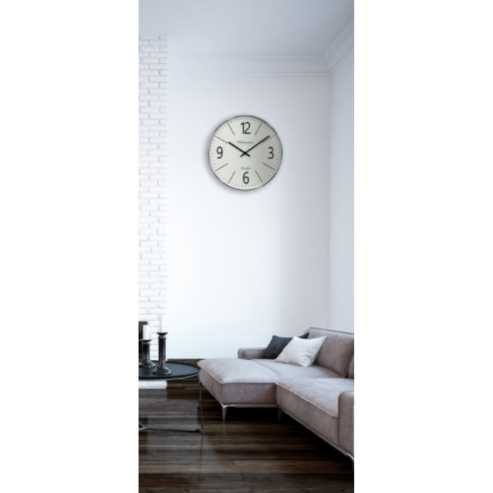 Wall Clock Classy Silver Decor Clock 50Cm