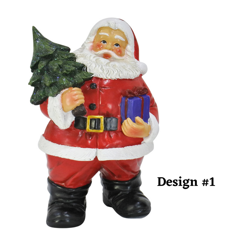 Resin Chubby Santa Figurine 15cm