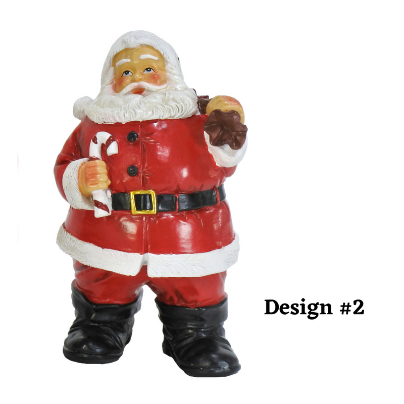 Resin Chubby Santa Figurine 15cm