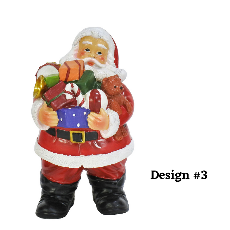 Resin Chubby Santa Figurine 15cm