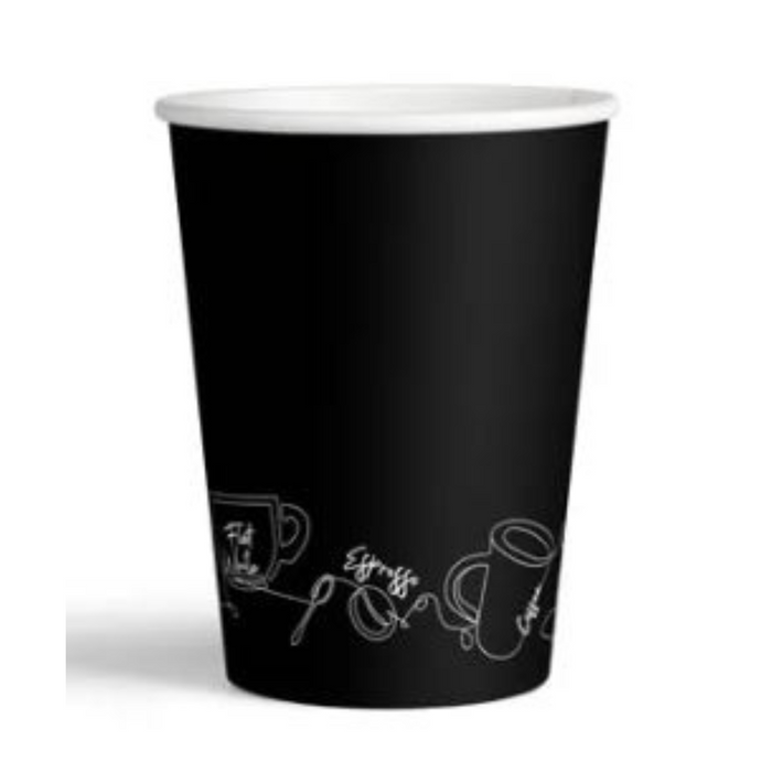 Double Wall Paper Cup Printed 250mL Pk25