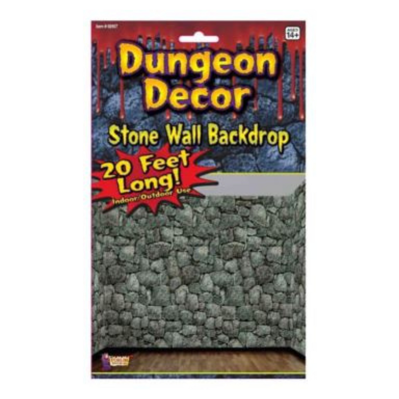 Ronis Dungeon Decor Stone Wall Backdrop 6m