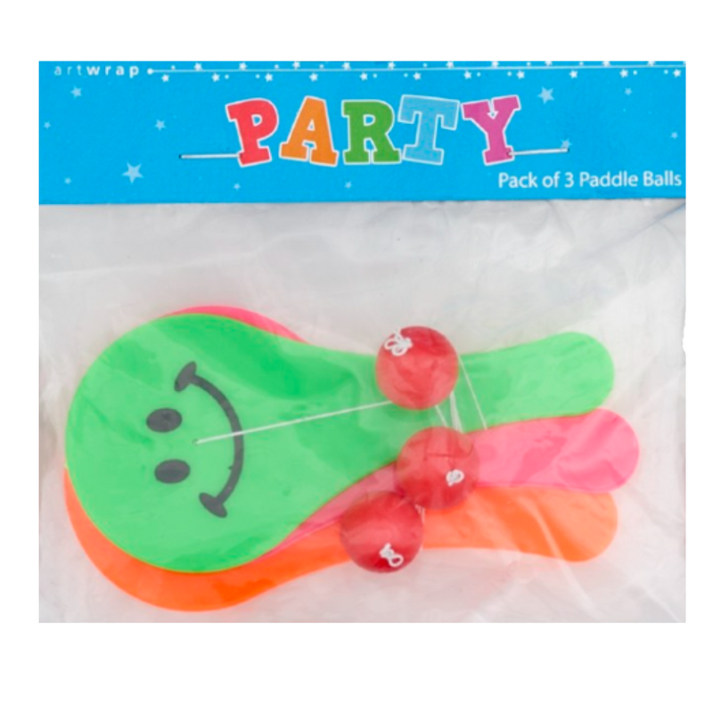FAVOUR PADDLE BALL 3PCS