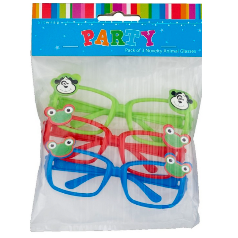 FAVOUR ANIMAL GLASSES 3PCS