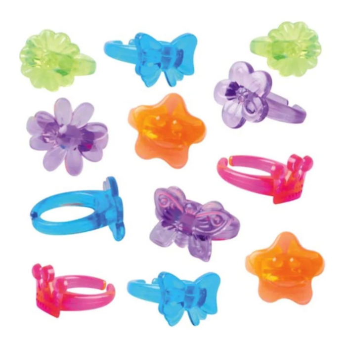 FAVOUR BRIGHT RINGS 12PK