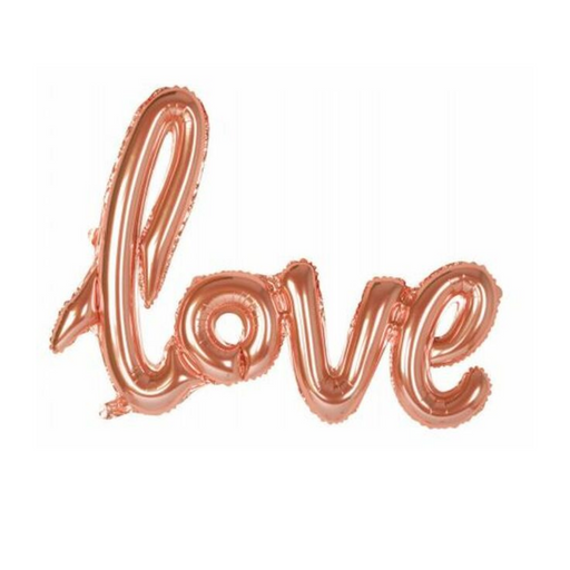 Ronis Banner Kit Foil Balloon 59cm Love  Rose Gold