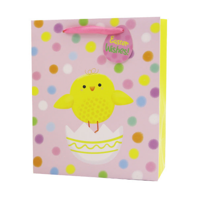 Ronis Easter Chick Gift Bag Large 26x32.4x12.7cm
