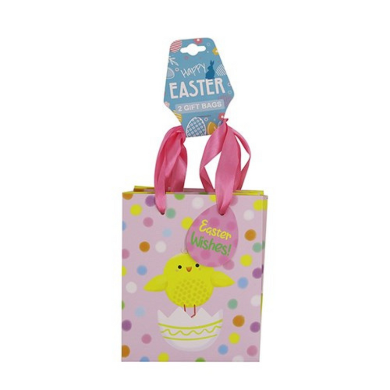 Ronis Easter Chick Gift Bag Small 11.1x13.7x6.2cm 2pk