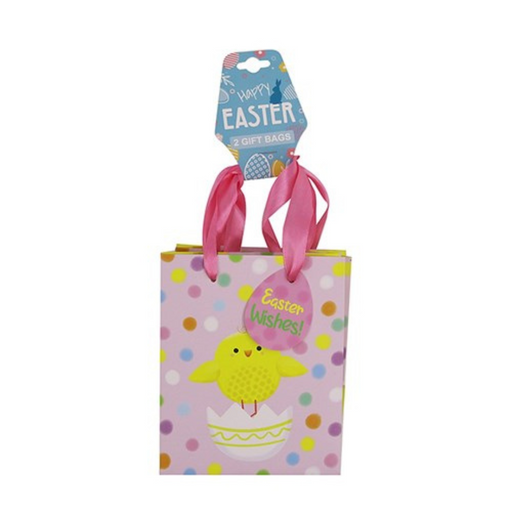 Ronis Easter Chick Gift Bag Small 11.1x13.7x6.2cm 2pk