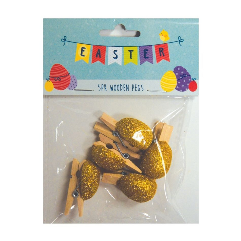 Ronis Easter Egg Clip Wood 3.5cm 5pk