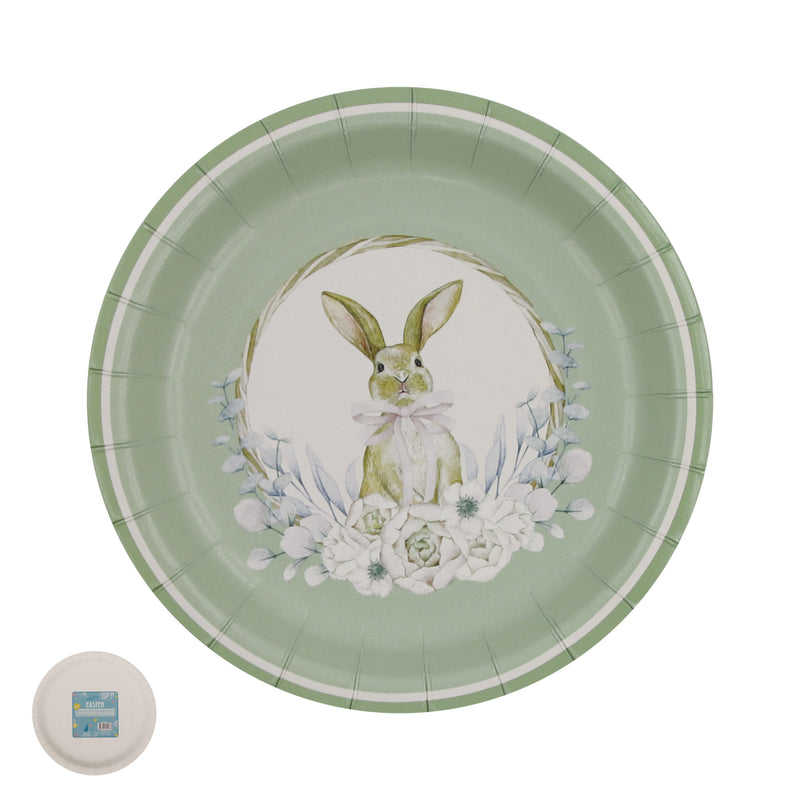 Ronis Easter Paper Plate 18cm Mint 12pk