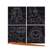 Ronis Easter Scratch Art Picture 4pk