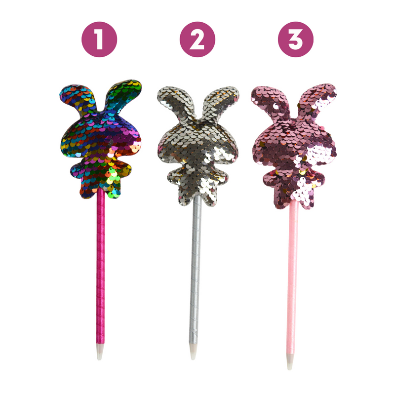 Ronis Easter Sequin Bunny Pens 3 Asstd