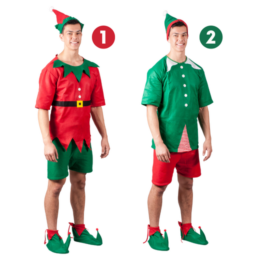 Ronis Elf Summer Costume 5pc Adults 2 Asstd
