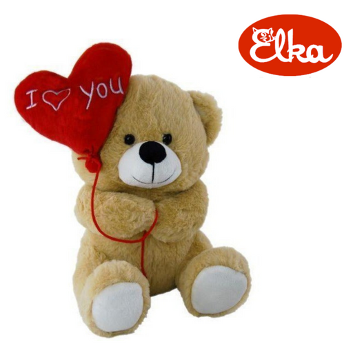 Ronis Elka Bear Brown with Balloon I Love You 25cm