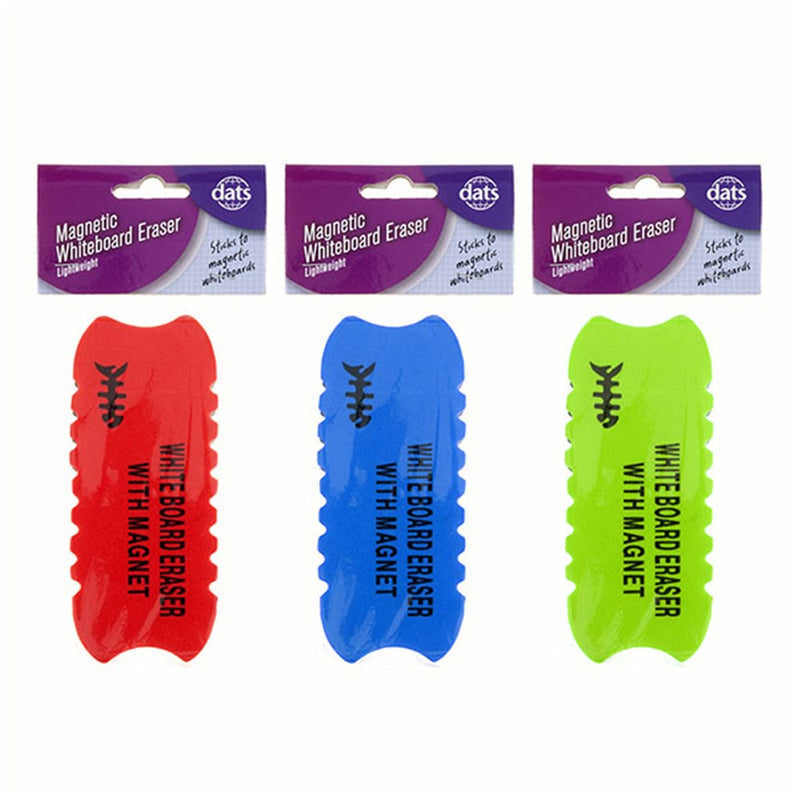 Magnetic whiteboard eraser duster for cleaning dry erase marker from whiteboards