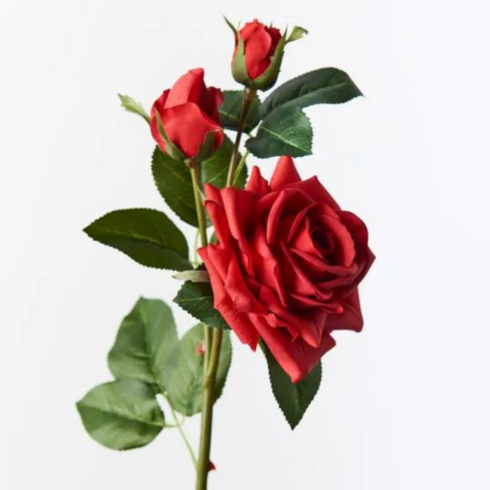 ARTIFICIAL FLOWER™ Rose Lisa Spray Red (56cml)
