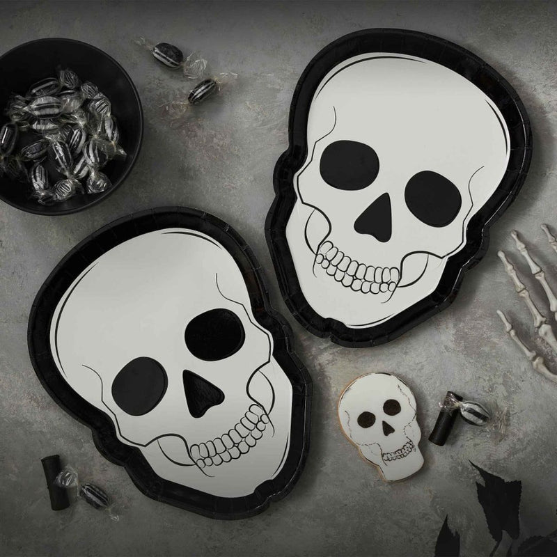Fright Night Skull Paper Plates