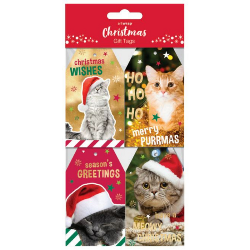 Ronis FSC Christmas Cats Gift Tag 20pk