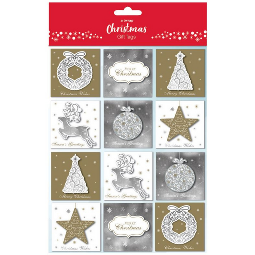 Ronis FSC Christmas Formal Gift Tag Mix 24pk