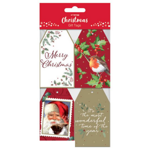 Ronis FSC Christmas Traditional Gift Tag Mix 20pk