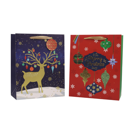 Ronis Festive Opulence Gift Bag Small 2pk