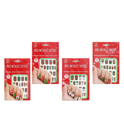 Ronis Finger Nail Tattoo 40pc 4 Asstd