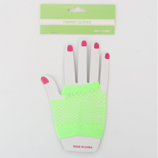 Ronis Fishnet Gloves Green