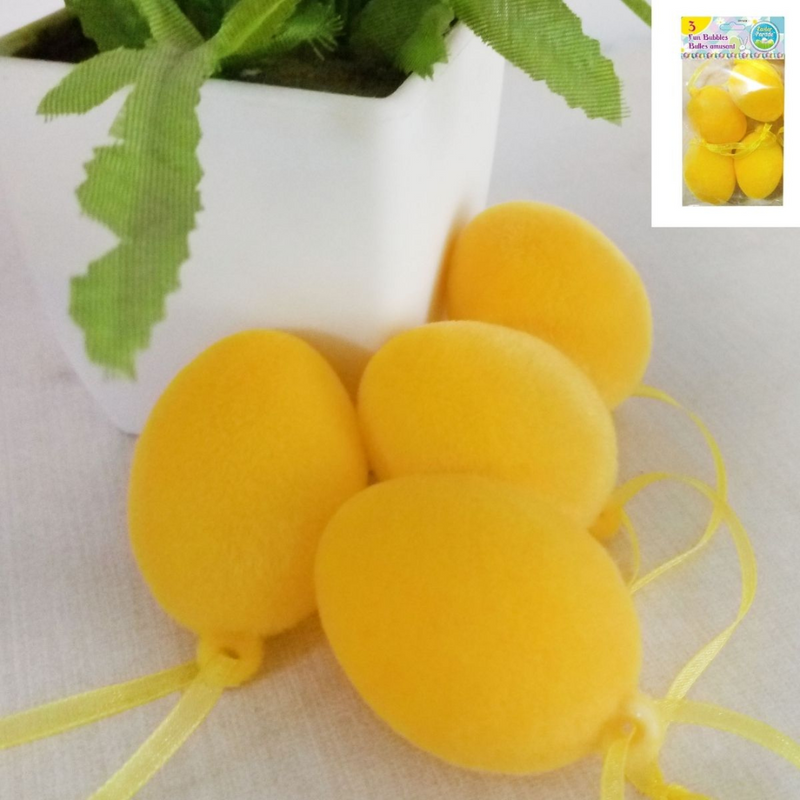 Ronis Flocked Easter Eggs 4cm 4pk