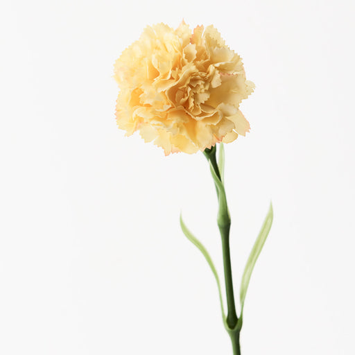 Carnation Yellow Artificial Flower 47cml