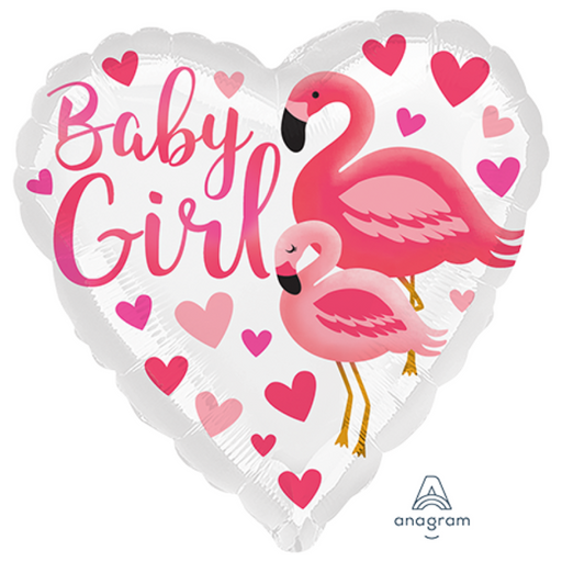 Ronis Foil Balloon Flamingo Baby Girl Standard HX S40