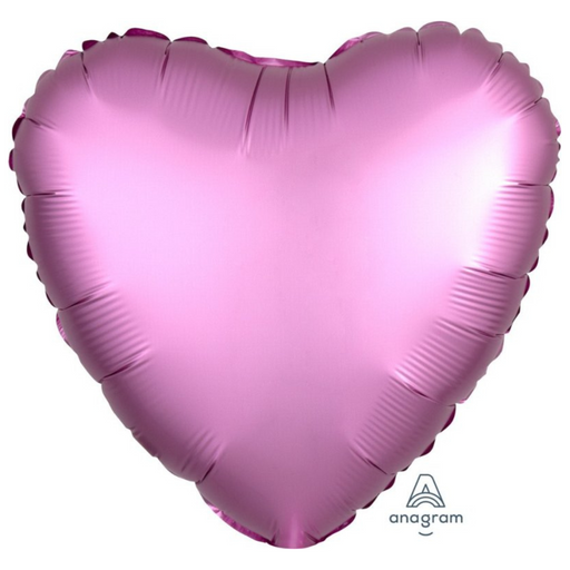 Ronis Foil Balloon Satin Luxe-Heart Flamingo Standard
