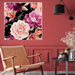 Ronis Framed Canvas Flower Market 80x80cm 4 Asstd
