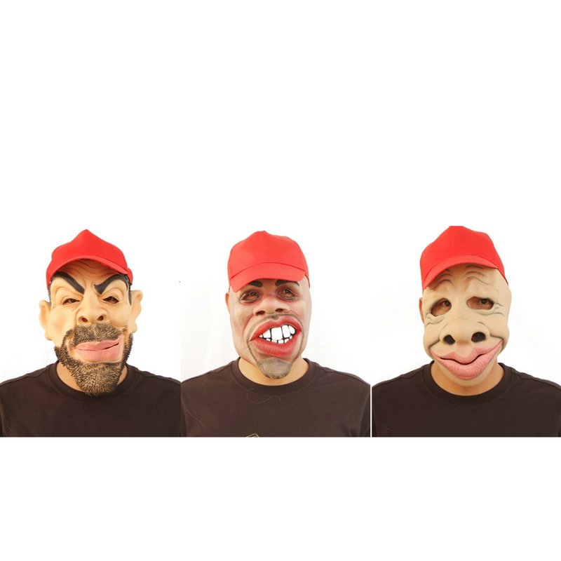 Ronis Funny Man Mask with Cap 3 Asstd