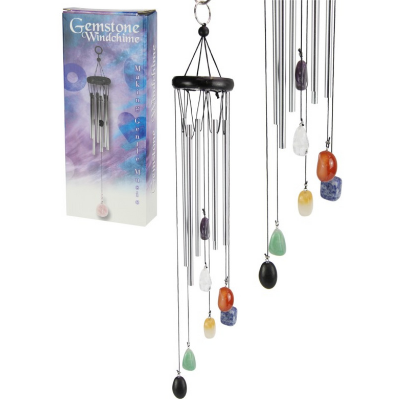 Ronis Gemstone Wind Chime with Chakra Tube