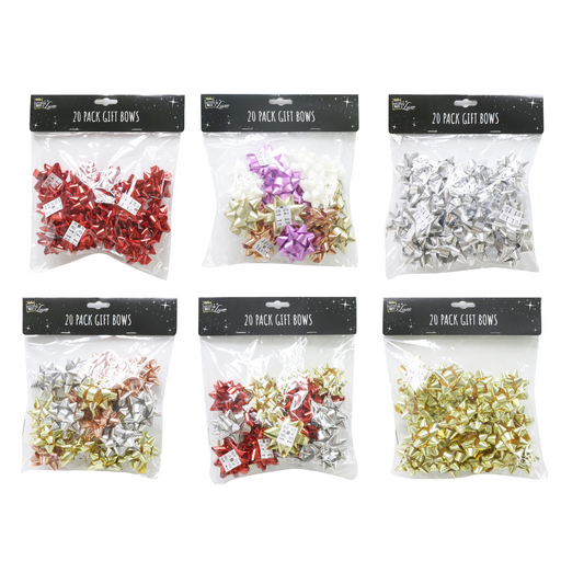 Ronis Gift Bow Pack 20pc 50mm 6 Asstd