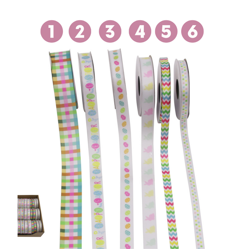 Ronis Gift Ribbons 300cm 6 Asstd
