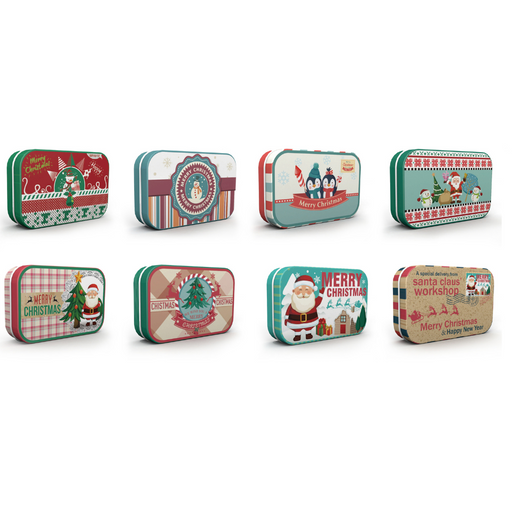 Ronis Gift Card Tin Mini Retro Assorted
