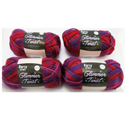 Glimmer Twist Yarn Multi Berry Blast 100g 134m variegated glimmer yarn for crochet and knitting – thumbnail