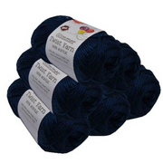Glimmer Twist Yarn solid steel blue 100g 134m for crochet knitting and craft projects – thumbnail